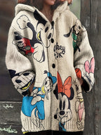 Women's Mickey & Minnie Mouse Donald Duck Official Vintage Sweater