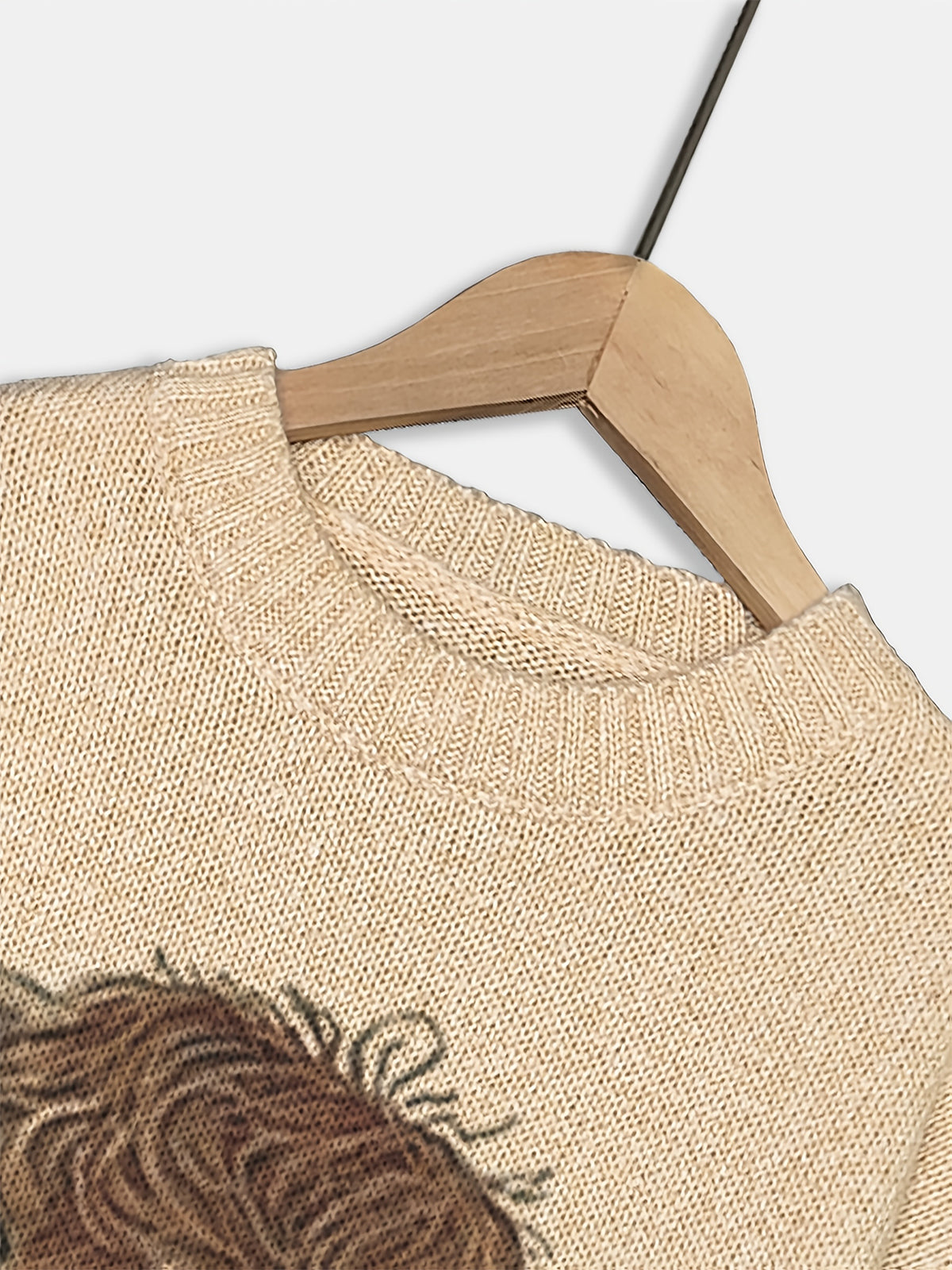 Women's Sweater - Pink & Brown Color Block Pullover, Cozy Fall/Winter Sweater