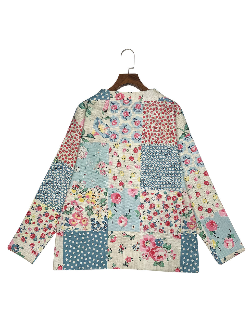 Women's  Fashion Button-Front All-Over Pattern Sweater Cardigan