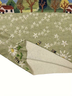 All-Over Print Pixel Animation Style Pattern Thin, Casual Crew Neck Long Sleeve Sweater