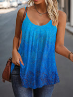 Floral-print casual crewneck camisole Random shipment