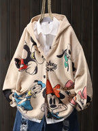 Women's Mickey & Minnie Mouse Donald Duck Official Vintage Sweater