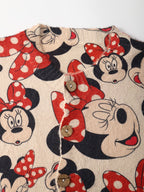 Women'S Mickey Mouse & Minnie Mouse Red Polka Dot Bow Print Graphic Cardigan