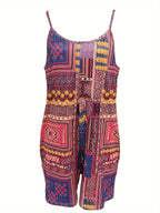 Gradient tie-dye casual backless pocket jumpsuit Random shipment