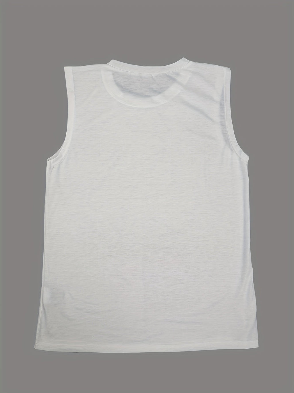 Crewneck monogram landscape print casual vest Random shipment