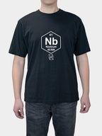 Science student chemical element antimony element niobium print short sleeve T-shirt