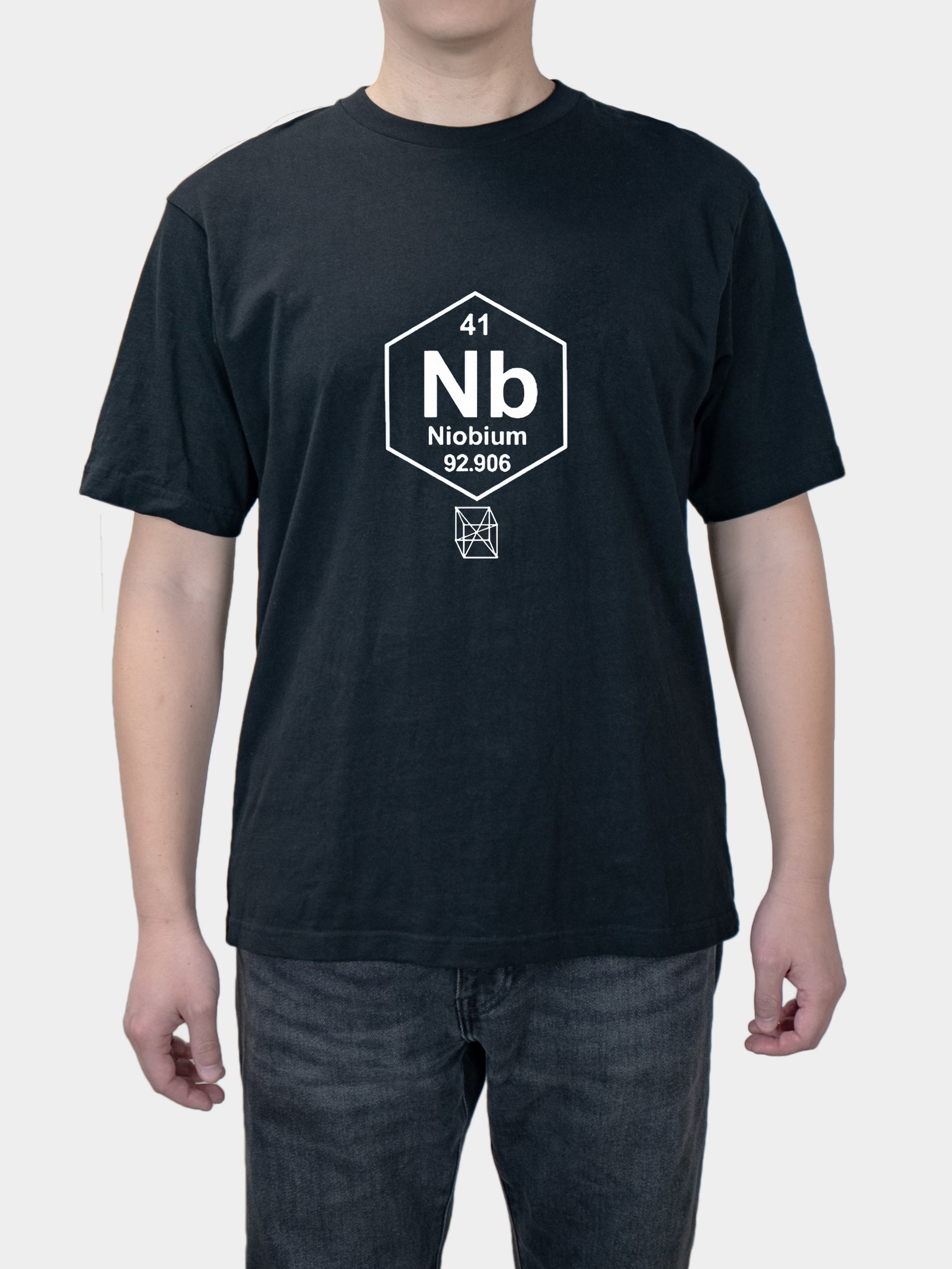 Science student chemical element antimony element niobium print short sleeve T-shirt