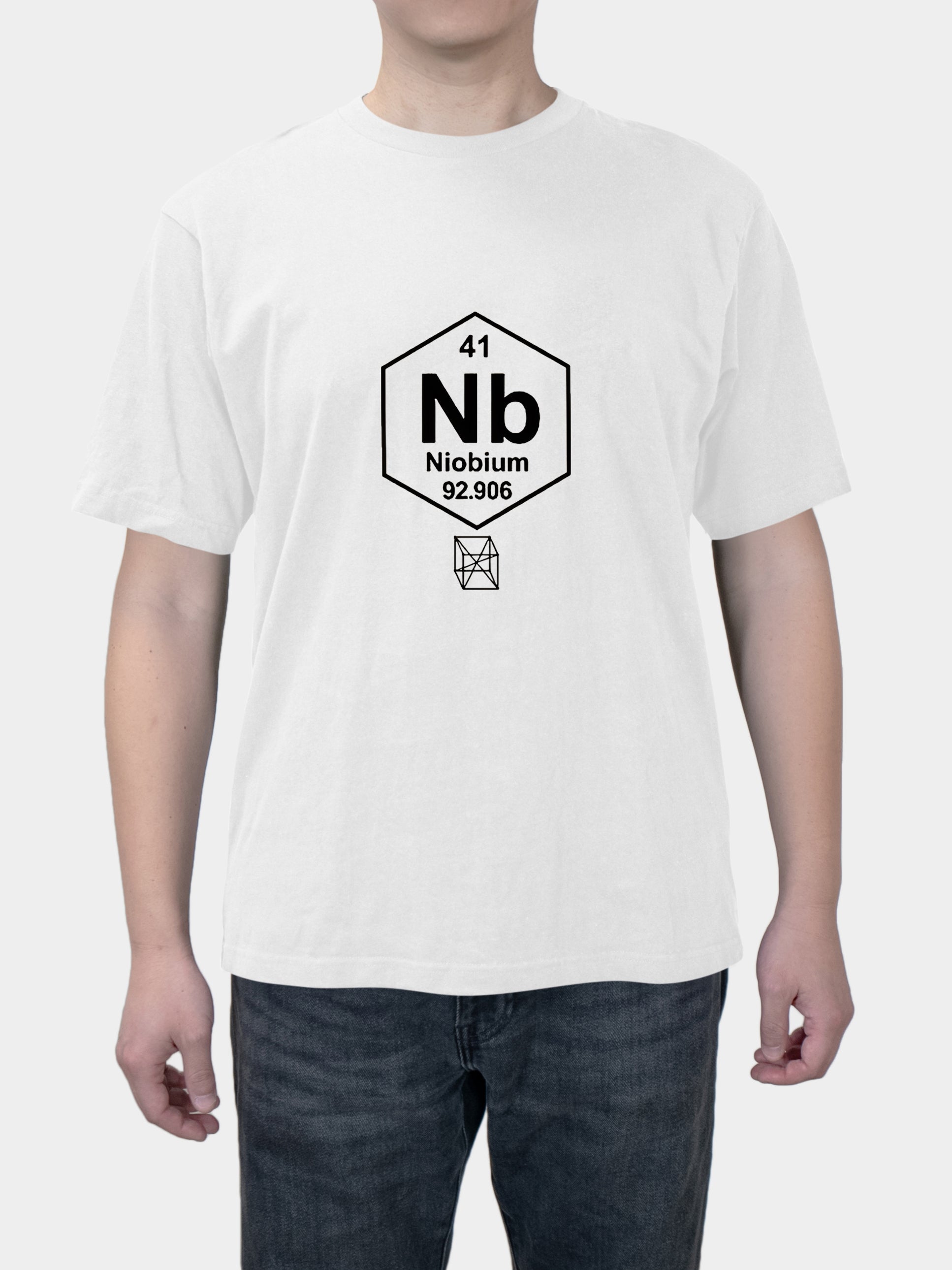 Science student chemical element antimony element niobium print short sleeve T-shirt