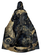Cat Moon Print Casual Cosplay Cape