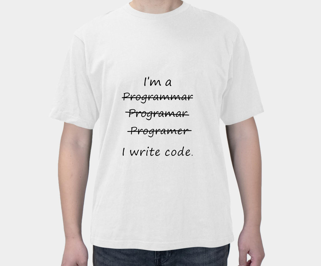 Geek Code Farmer Programmer Personality Fun I Just Write Code Print Men's Short Sleeve