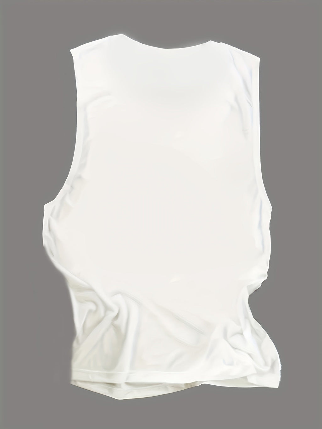 Round neck letter lyrics print women's sleeveless vest Random shipment