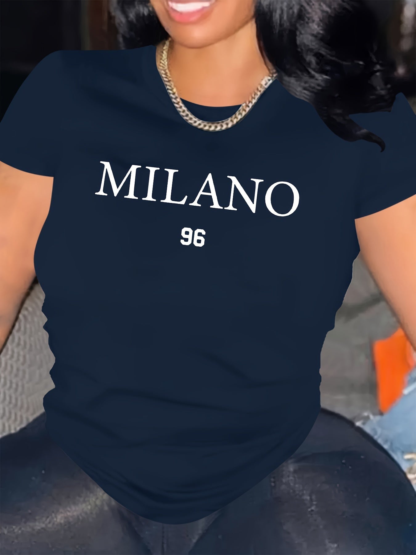 Summer short-sleeve resort casual floral print plus-size T-shirt Random shipment