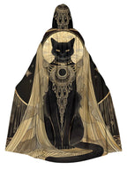 Mysterious Kitten Magic Print Cape