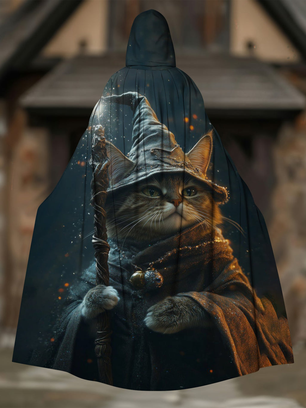 Magic Kitten Print Cape