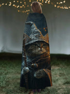 Magic Kitten Print Cape