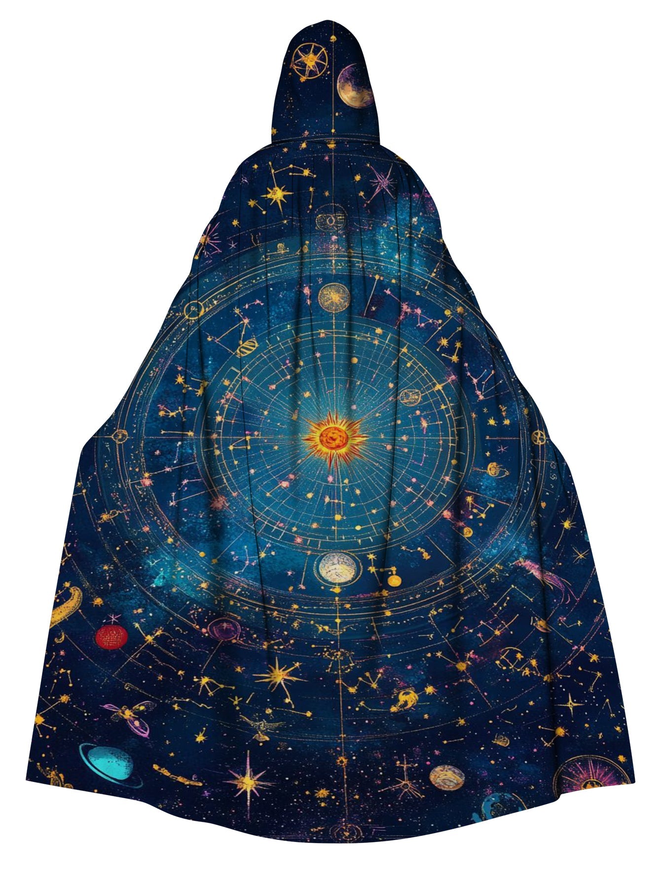 Tarot Star Divination Print Cape Cloak
