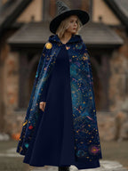 Tarot Star Divination Print Cape Cloak
