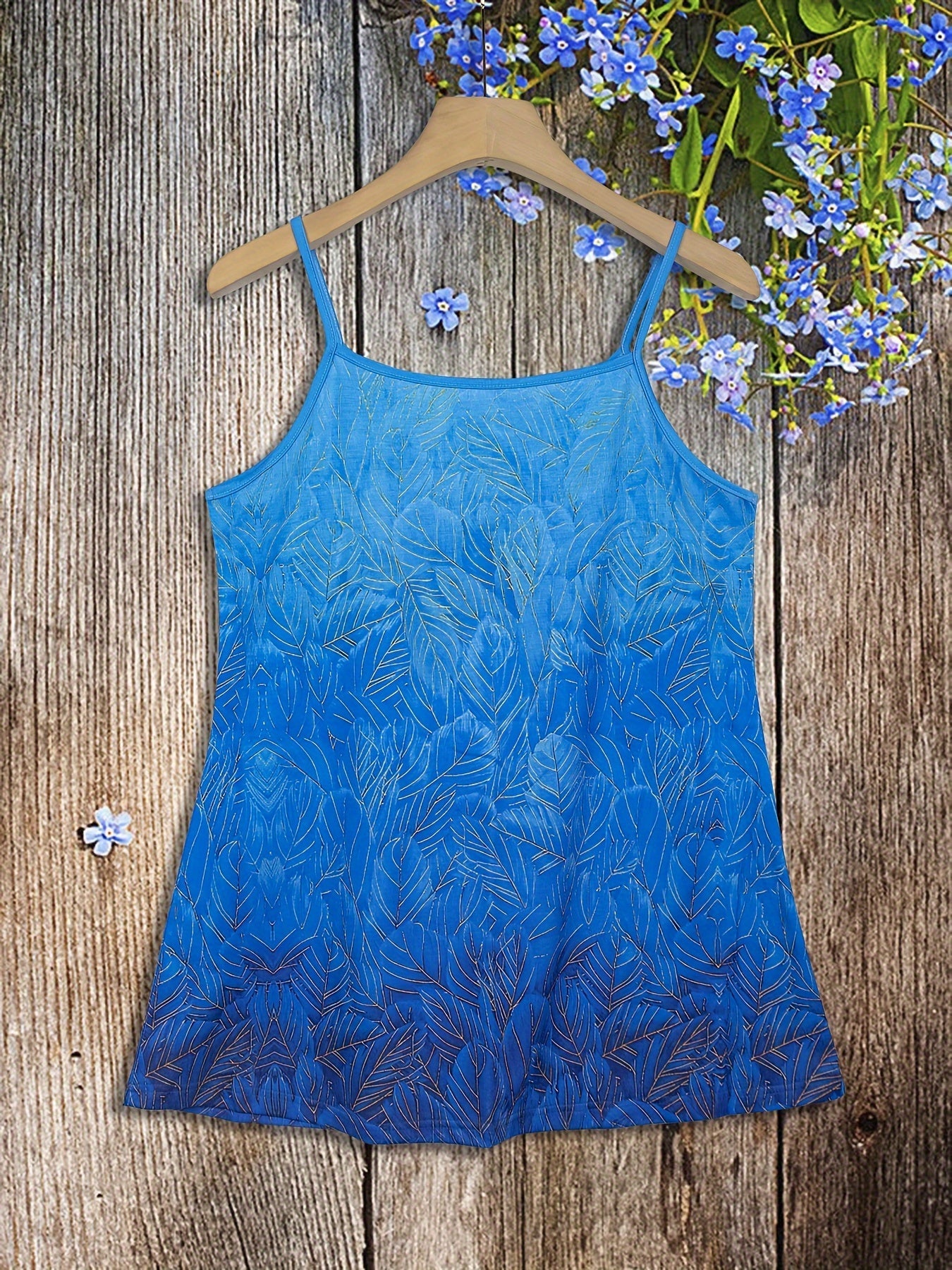 Floral-print casual crewneck camisole Random shipment