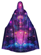 Star Divination Hooded Casual Printed Cape