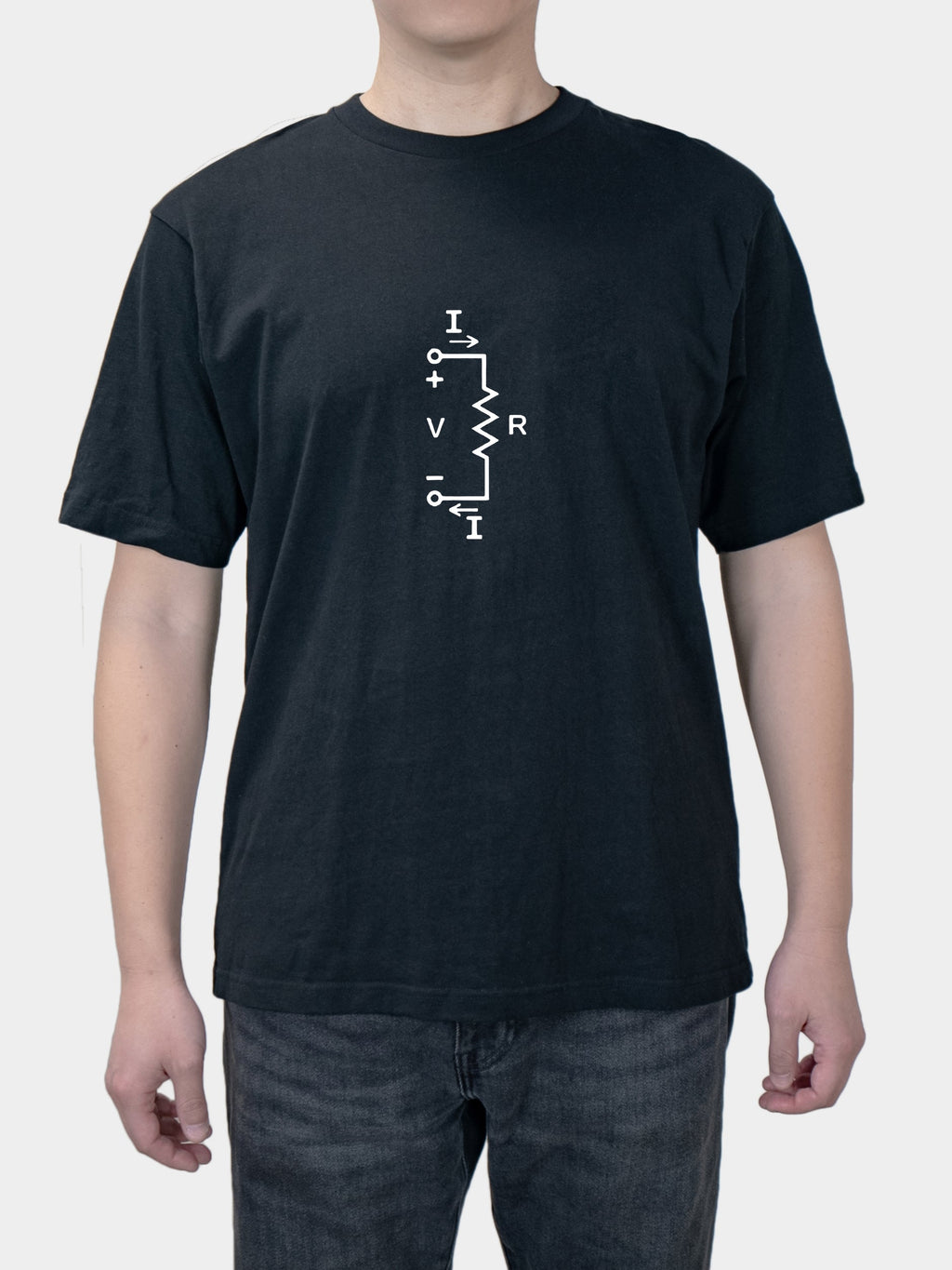 Printed crop top with physical electrical circuits
