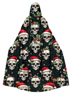 Merry Christmas Fun Skull Print Cape