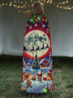 Merry Christmas Exclusive Casual Print Cape