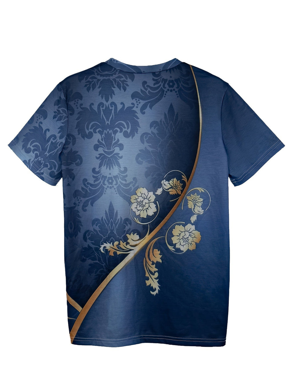 Tropical Daisy Flower Summer Short Sleeve Vacation Casual Print Plus Size T-Shirt Random shipment