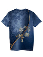 Tropical Daisy Flower Summer Short Sleeve Vacation Casual Print Plus Size T-Shirt Random shipment