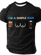 Men's Sarcastic Funny Slang Short Sleeve T-shirt