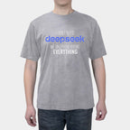 deepseek Spoof girlfriend fun text T-shirt heavy cotton short sleeves