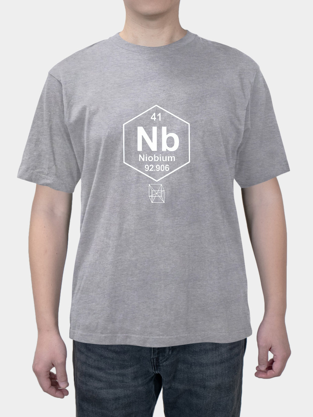 Science student chemical element antimony element niobium print short sleeve T-shirt