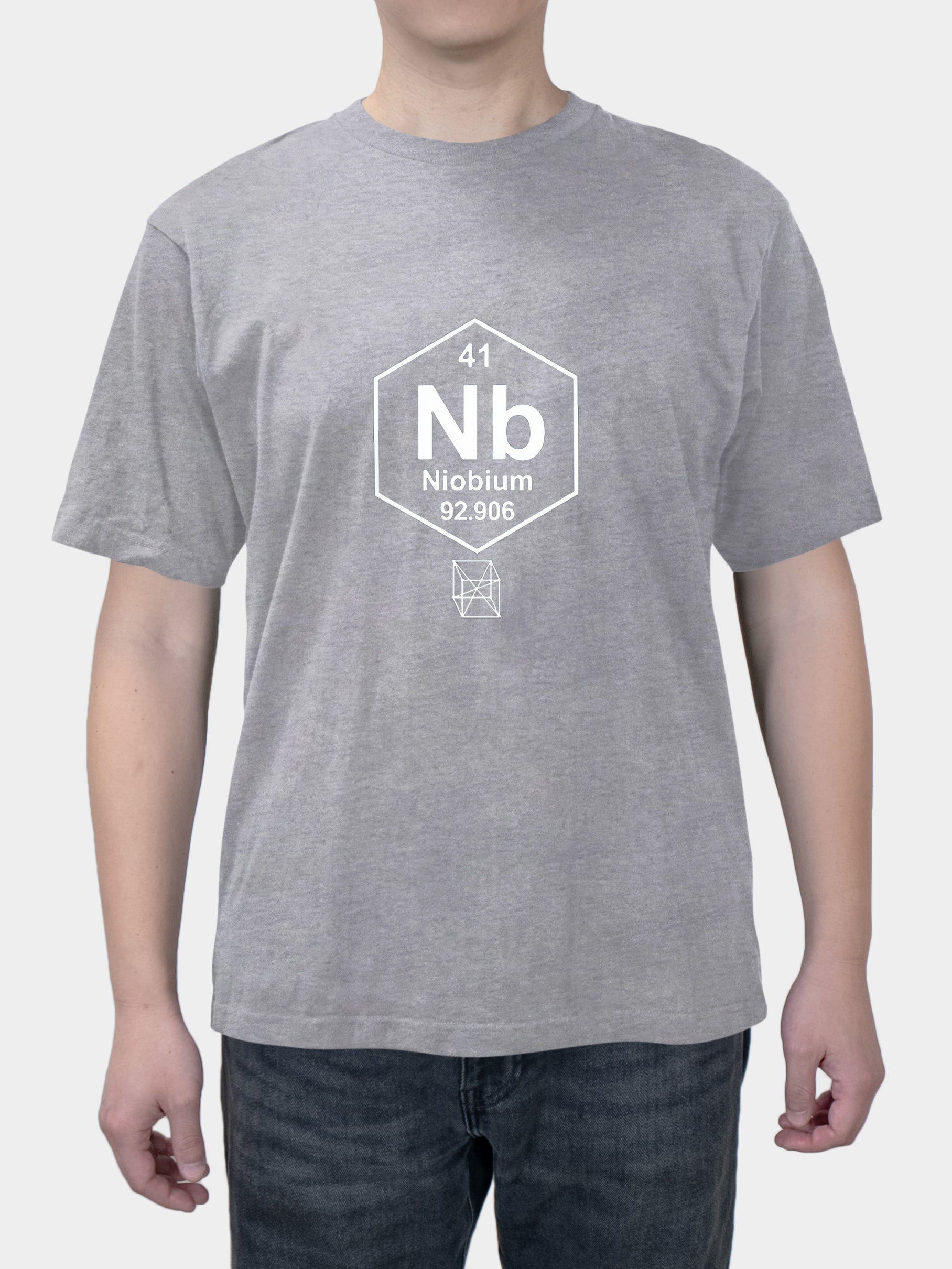 Science student chemical element antimony element niobium print short sleeve T-shirt