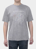 Creative Smart Brain print cropped T-shirt