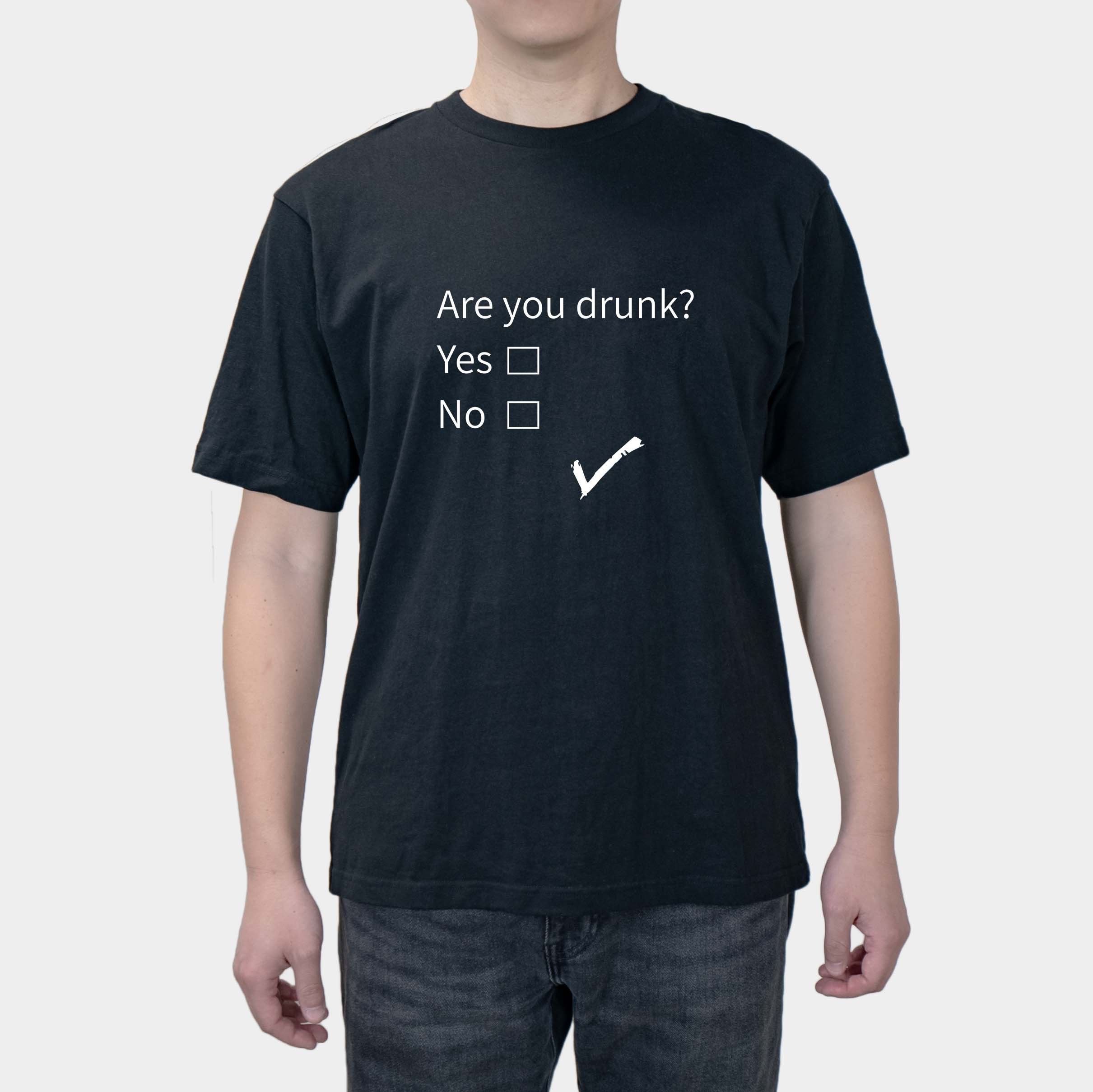 ARE YOU DRUNK Are You Drinking 2025 New Summer Casual Fun Funny Men's And Women's Short Sleeves