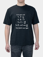 Men's collegiate math equation printed crop top