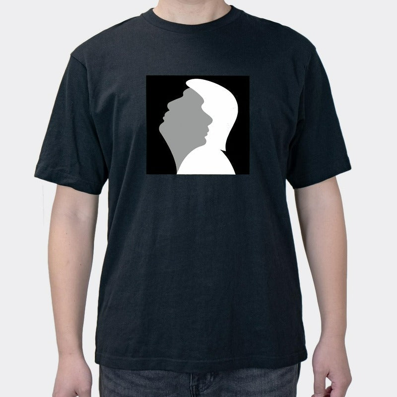 Creative Fun Simple American Russian Avatar Men's Summer Cotton T-Shirt