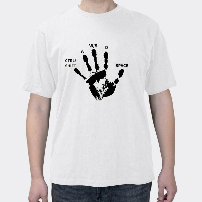 Summer New Vintage Graffiti Letters Men's Trendy Short Sleeve