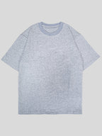 Men's pure cotton solid-color T-shirt, a loose and heavyweight casual top for summer