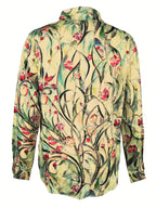 Floral print casual holiday long-sleeved shirt Random shipment