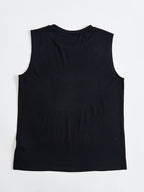 Round neck, monogram, slogan print vest Random shipment