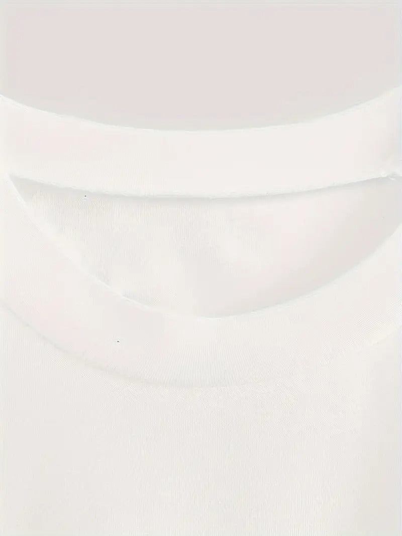 KyōprefectureJapanese alphabet print crew neck short sleeve knit T-shirt