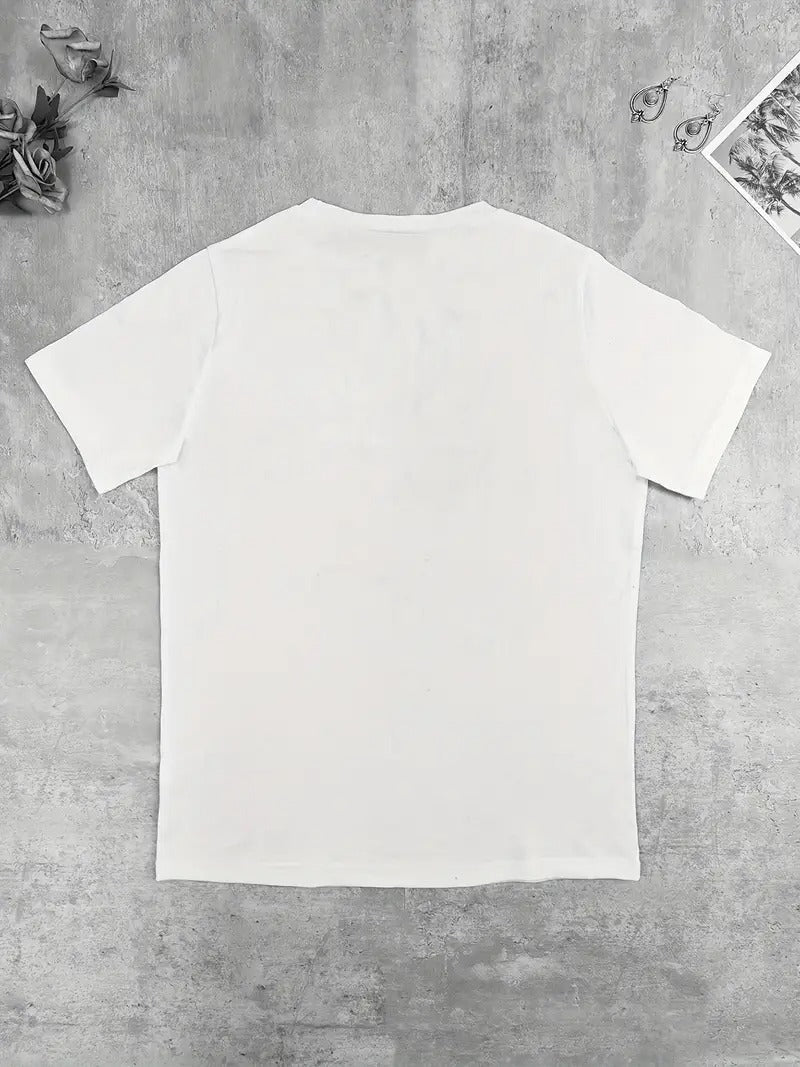 District of Columbia, American Alphabet Flag-print crewneck short-sleeved T-shirt Knitted women's top