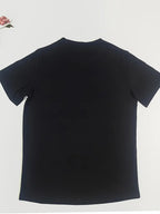 Fun round letter print T-shirt with round neck casual short-sleeved top